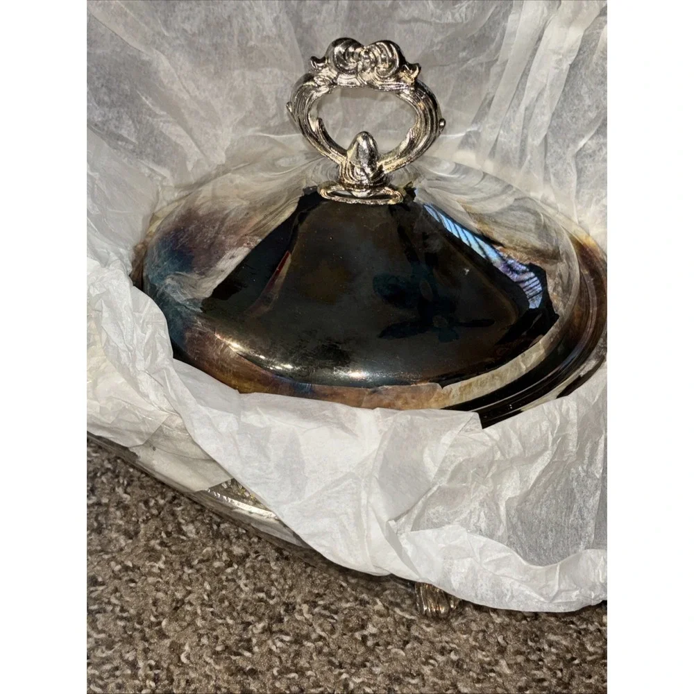 Regal Silver Plated 2 Qt Duo Server Vintage Sealed Contents Open Box New